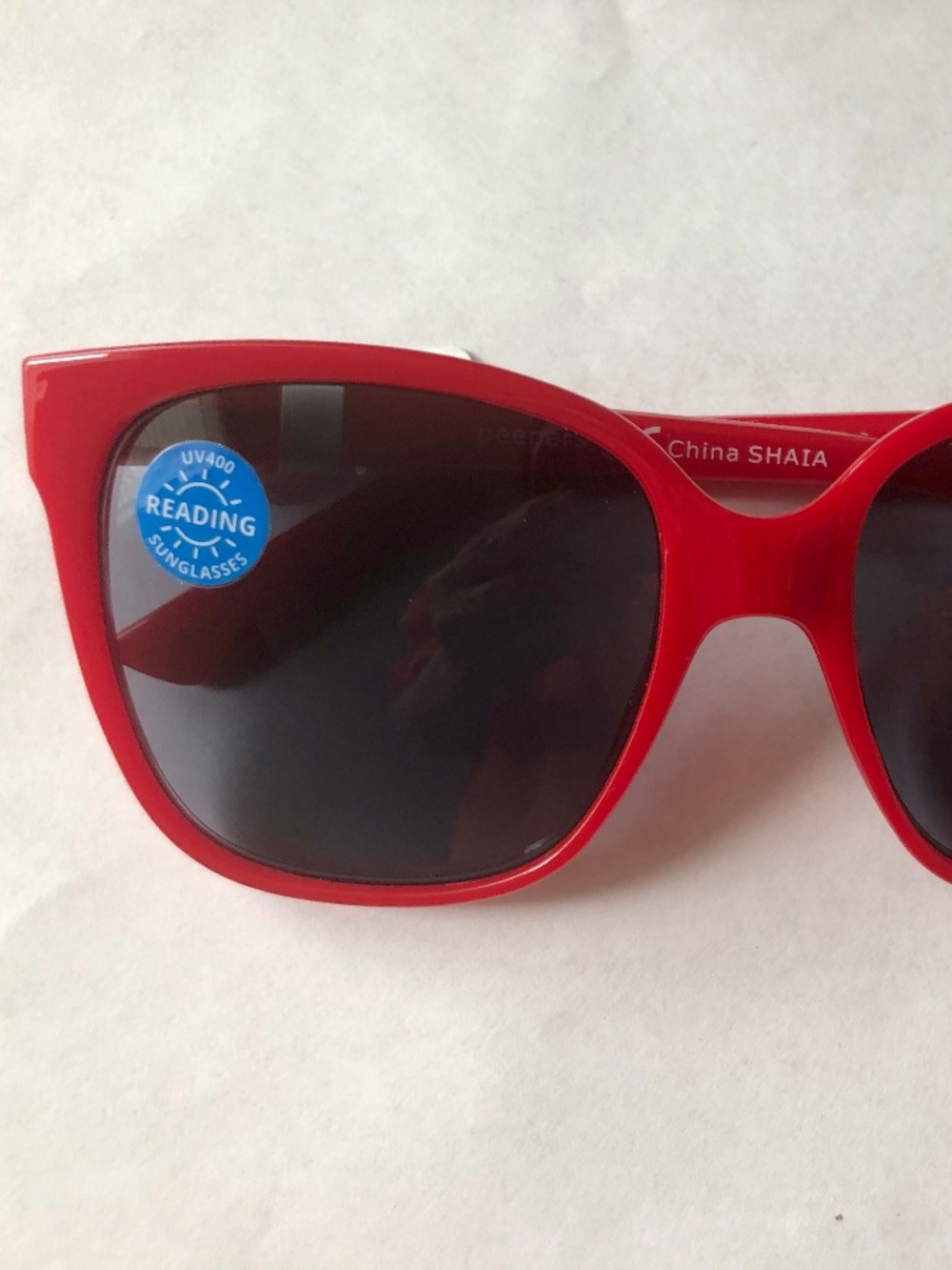 New Red Palisades Oversized Peepers Sun Readers+ 1.50